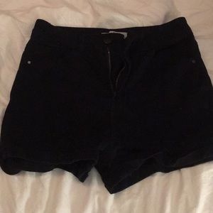 high waisted jean shorts